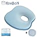 KSB 9 Inches Blue Soft Memory Foam Baby Pillow Head Positioner Neck Support,Prevent Flat Head Syndrome for 3 Months to 1 Year Old Infant (Apple Shape,Includes Pillow Case).