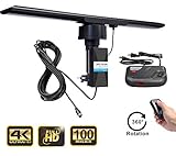 Outdoor Amplified HDTV Antenna,UHF/VHF 360 Degree Reception, Durable Lightweight 100 Mile Long Range High Gain TV Antenna for Attic/Rooftop/Camper Truck.