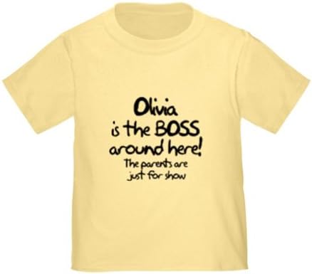 Personalized Olivia is the Boss Baby Infant Toddler Kids Shirt - Christmas Collection