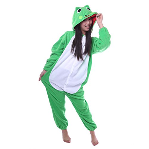 Sexbaby Men Women Animal Frog Onesie Fancy Dress Pyjamas Sleepwear Lounge (XL)