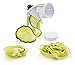 Maestoware Tri-Blade Spiral Slicer - Spiralizer Cutter Veggie Pasta Maker Cuts Zucchini & Other Vegetables into Spaghetti, Fettuccine & Julienne Ribbons - Easy to Use