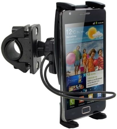 High Grade Bike Mount / Motorcycle Holder Mount for Google Pixel 2 3, Pixel 2 3 XL w/ Swivel Cradle Mount and Safety Strap
