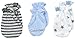 Calvin Klein Baby-Boys Newborn 3 Pack Mittens Blue, Multi, One Size