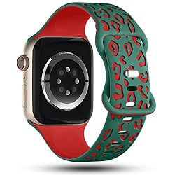 CreateGreat Sport Leopard Engraved Bands Compatible