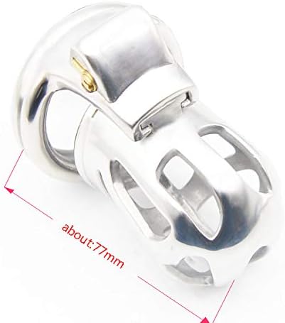 Bondage Masters Male Chastity Device, Max-Secure cage and Air Vents, Silver - Image 5