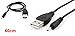 uxcell USB Charger Cable Cord Line DC 2.0mm 60cm Length for Nokia N78 N79 N82