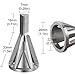 Blulu Deburring External Chamfer Tool, Deburring Drill Bit, Stainless Steel Remove Burr, Deburring Tool, Fit 8-32 (.164) Through 3/4 (.750)-10 Inch-(4 mm-19 mm) (1, Silver)