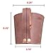 Hide & Drink, Rustic Leather Pint Sleeve with Handle, Bar Pub Style Handmade (Bourbon Brown)