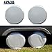 Tire Covers for RV Wheel ELUTO Set of 4 Motorhome Wheel Covers Waterproof Oxford Cotton Tire Protectors Tire Covers Fits 24'' to 27'' Tire Diameters