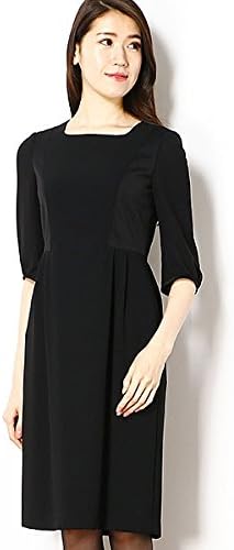 Amazon Indivi 東京ソワール Indivi フォーマルワンピース サマーフォーマル レディース ブラックフォーマル ウォッシャブル 00ブラック 42 13 ワンピース チュニック 通販