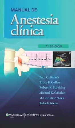 Manual De Anestesia Cl 237 Nica Spanish Edition Kindle