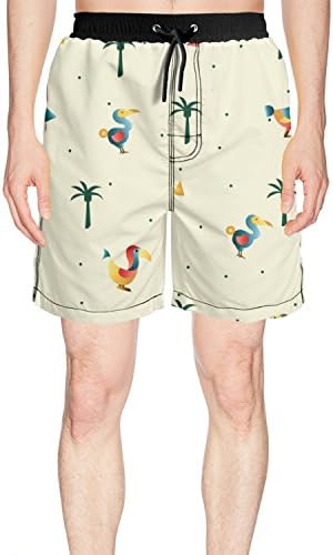 Dodo Bird Pattern Men Beach Shorts Jogging Classical Quick Dry