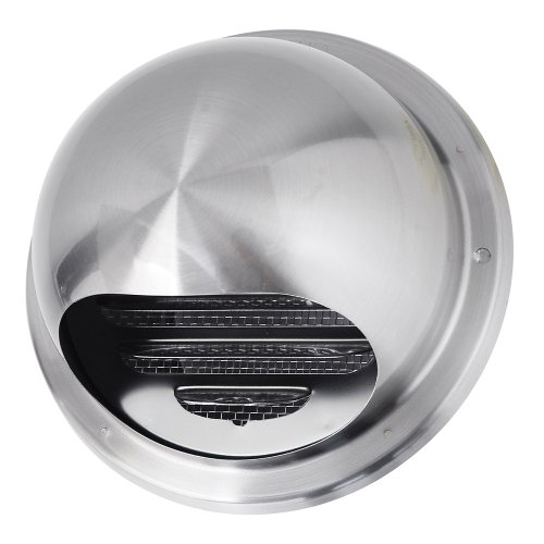 宇佐美工業(UK) ステンレス製 丸型フ-ド付ガラリ -GSN100S-HL商品画像