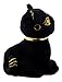Ebros Black & Gold Egyptian Small Scarab Amulet Bastet Cat Plush Toy Soft Doll Collectible 5