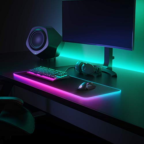 image for SteelSeries QcK Gaming Surface - XL RGB Prism Cloth - Best Selling Mou