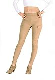 Mascara Women's Colored Skinny Jeans Jeggings Cargo Pants Elastic Waist
