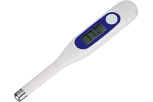 Zerodis Professional Pet Veterinary Thermometer, LCD Digital Animal Thermometer Waterproof Pet Thermometer for Cattle Sheep H