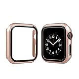 top4cus Environmental PC Slim Lightweight Electroplated Protective Iwatch Case Protector Bumper Compatible Apple Watch Series 5 Series 4 Series 3 Series 1 Series 2 (Champagne Gold, 42mm)