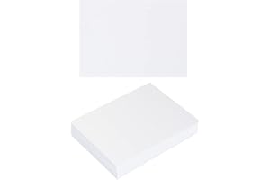 TOPEEN 100 Pack Thick Paper Cardstock Blank Heavy Cards Stock for Invitations, Greeting Cards Making, Postcards, Photos, 250GSM Thick Paper (White, 5x7 inches)