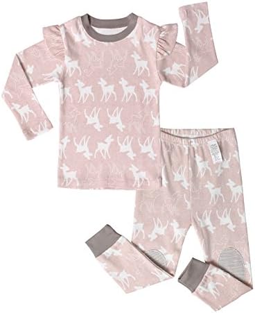 UniFriend Premium Little Boys, Girls 2 Piece Pajama Set Animal Patterned