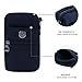 liangdongshop Leisure Style Multi-Layer Waterproof Waist Pack Cell Phone Bag Crossbody Pouch with Carabiner & Belt Fastener & Shoulder Strap (Greenish)