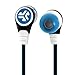 JLab Diego in-Ear Earbud, Rugged Design, Tangle-Free Flat Cable, Universal Mic & Guaranteed for Life - Black/White/Blue