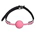 Soft Silicone Mouth Ball Gag For Beginner Adjustable Couples Play Ball Gags Pink