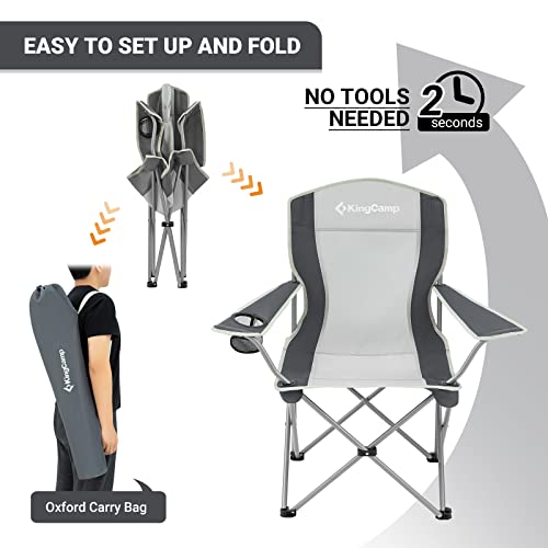 KingCamp Camping Chair Portable Fold Up Quad Chair Lightweight Soccer