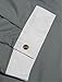Allegra K Men Point Collar Button Down Slim Fit Casual Shirts Tops Light Gray M