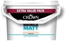 Crown 7.5L Matt Magnolia Paint - Quality Interior Wall Finish