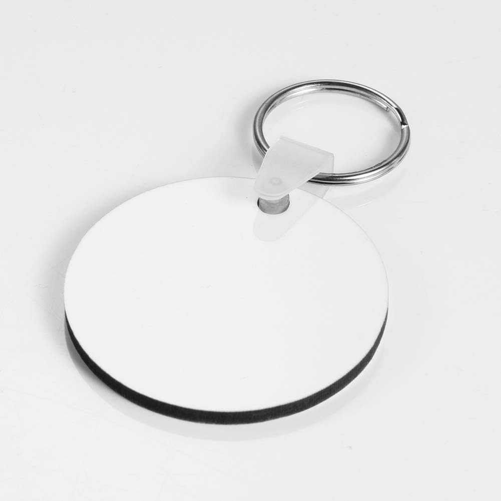 10 pcs DIY Sublimation DoubleSided Blank Key Chain Wooden