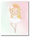 Cute Ballerina Dancer Girl Prints - Bedroom Playroom Wall Art Decor Prints - Set of 4 (8 Inches X 10 Inches) Photos