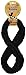 Pepperell Noodle Roonie Craft Wire, 1.25-Inch by 6.5-Feet, Black