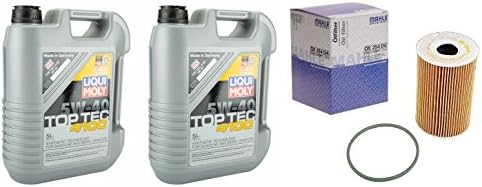 08-16 PORSCHE CAYENNE 4.8L V8 OIL CHANGE KIT W/LIQUIMOLY 5W-40 TOP TECH 4100