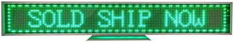 Programmable Scrolling SMD Dot Matrix LED Mini Advertisement Display (16x128 pixels, 1.85 pitch) Green