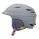 Giro Women’s Sheer Snow Helmet (Matte Grey Radius, Medium)