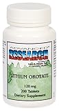 Nutrient Carriers - Lithium Orotate, 120 mg, 200 tablets (Pack of 3)