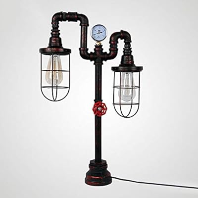 American Wrought Iron Floor Lamp Industrial Creative Led Plumbing