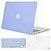 MOSISO Case Only Compatible MacBook Pro (W/O USB-C) Retina 13 Inch (A1502/A1425)(W/O CD-ROM) Release 2015/2014/2013/end 2012 Plastic Hard Shell & Keyboard Cover & Screen Protector, Serenity Blue