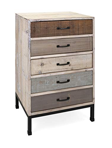 Amazon Com Benjara Benzara Wooden Chest With Drawers And Metal