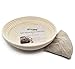 OBeauty 12 Inch Round Proofing Bread Basket Handmade Brotform Banneton for Dough Rising with Cloth Linen Cover