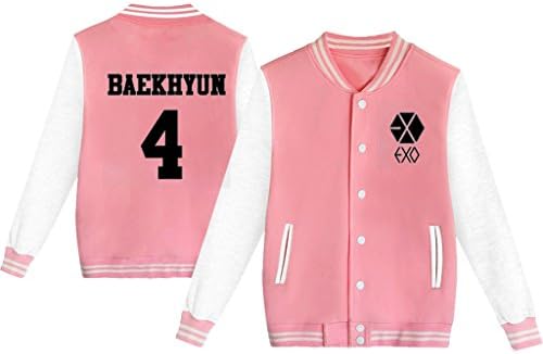 Kpop EXO EXO-M EXO-K Varsity Baseball Jacket Overcoat