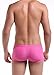 WUAMBO Men's Solid Swimming Shorts Fashion Swimwear Pink US L with Asian Tag XXL(Waist:35