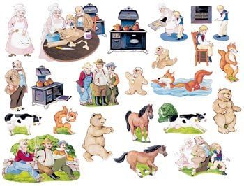 Little Folk Visuals Gingerbread Boy Felt Figures For Flannel Boards- Precut by Little Folk Visual