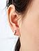 Windshow Slim Cute Brass with Yellow Gold Plated Mini Small Cirlces Huggie Hoop Earrings for Women Cartilage Girls Kids Toddler 0.37