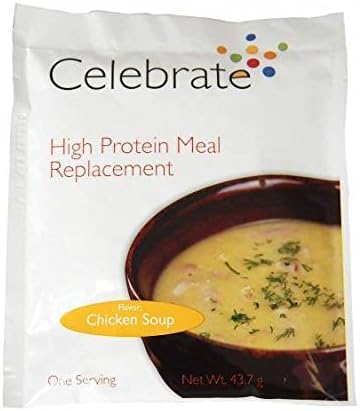 Celebrate Meal Replacement Shakes - Available in 6 Flavors Chicken Soup / 5 Single Serve Packs