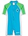 SunBusters Girls One Piece Short Sleeve Sunsuit, UPF 50+ Sun Protection