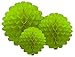 Party Partners Design Hanging Honeycomb Tissue Lime Green Pom-Pom Party Decoration Balls, Set of 3