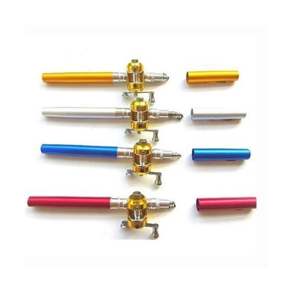 BestBuyGoods-Portable-Mini-Pocket-Pen-Fishing-Rod-Pole-Reel-With-Two-Baits-Two-fishhooks-Two-Fishing-buoys-and-20-Meters-Fish-tapewire-Survival-Magnesium-Firestarter-Compass-Whistle-Orange-BBG14PF001C