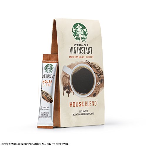 Starbucks VIA Instant Coffee Medium Roast Packets — House Blend — 12